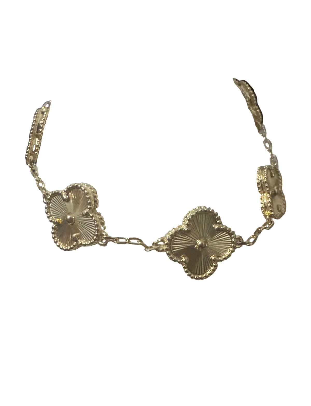 Gold flower bracelet