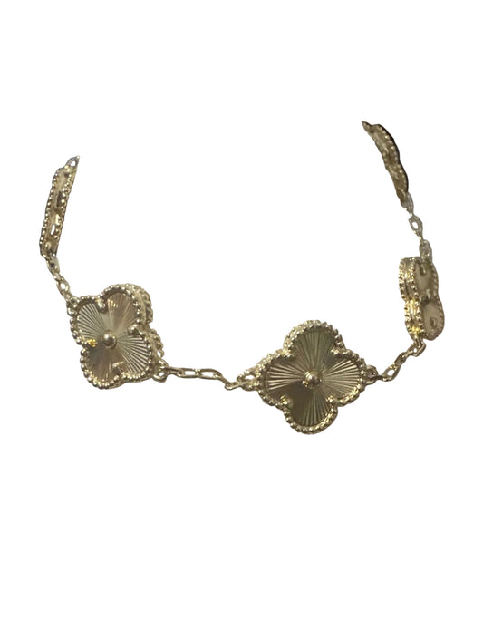 Gold flower bracelet